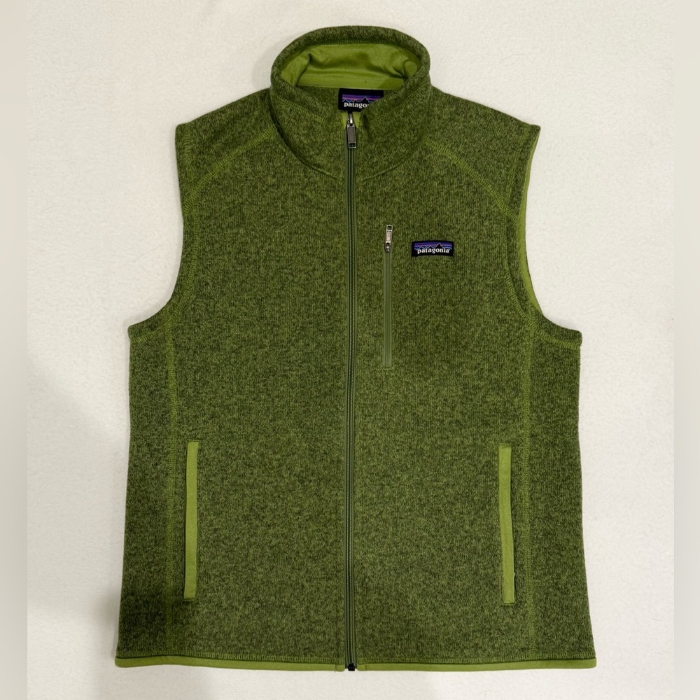 Patagonia Men’s Better Sweater Best Fleece Medium Green EUC Winter Layering